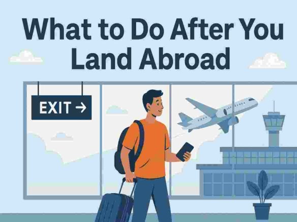 What to Do After You Land Abroad