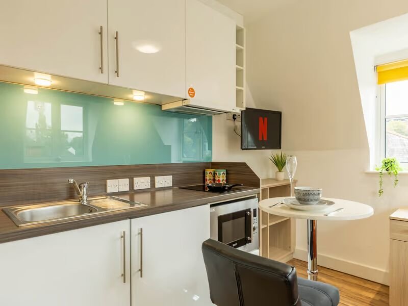 Student-accommodation-Exter-Iron-Bridge-Studios-Premium-Plus-Studio-kitchen_converted Iron Bridge Studios Exeter Premium Plus Studio