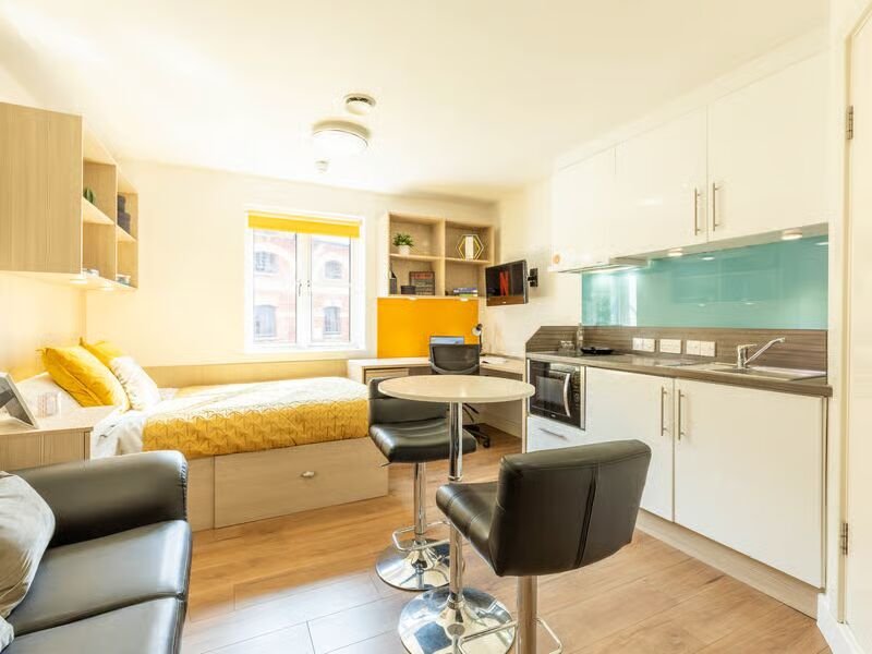 Student-accommodation-Exter-Iron-Bridge-Studios-Studio-Plus-bed-area-1_converted Iron Bridge Studios Exeter Accommodation