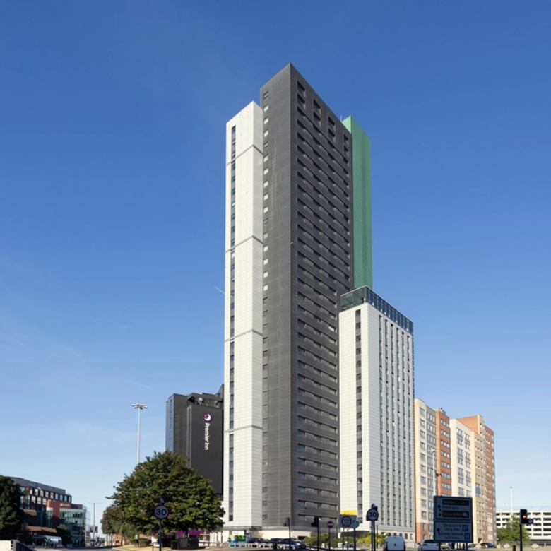 Sky Plaza leeds student accommodation exterior